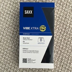 NEW SAXX vibe xtra everyday stop drop boxer brief ballpark pouch size small